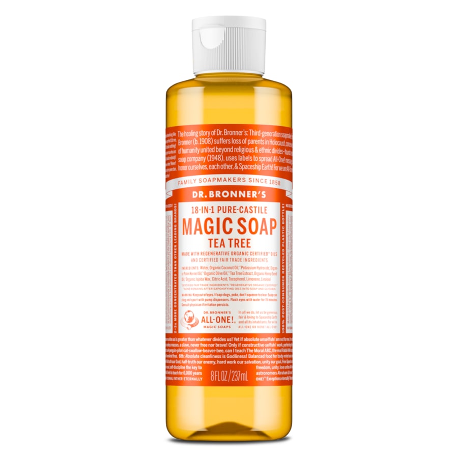 Dr Bronner's Pure Castile Liquid Magic Soap Tea Tree 237ml