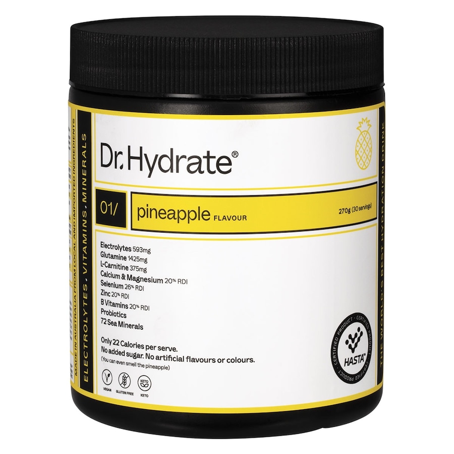 Dr. Hydrate All-In-One Hydration Drink Powder Pineapple 270g
