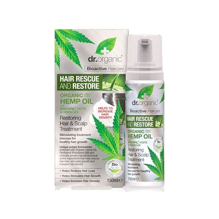 Dr Organic Hemp Oil Restoring Hair & Scalp Treatment 150ml