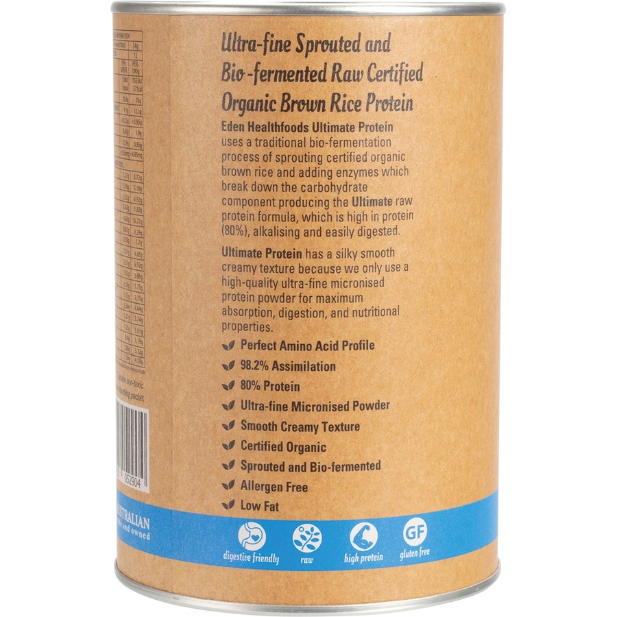 Eden Healthfoods Ultimate Vegan Rice Protein Vanilla 400g