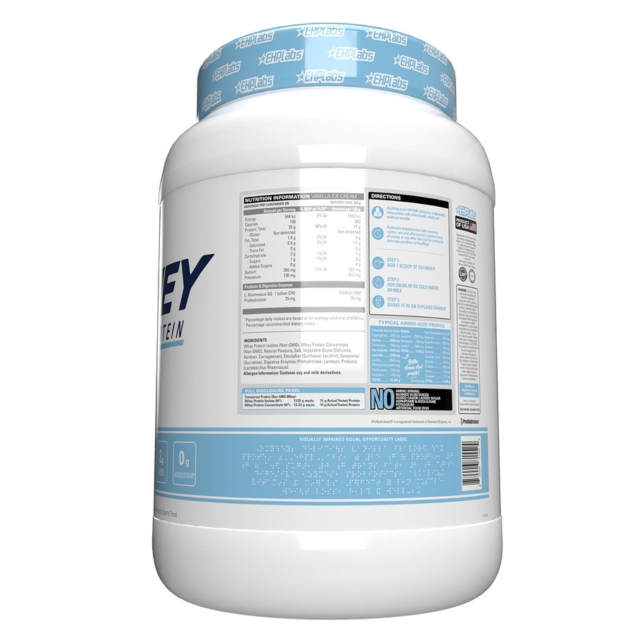 EHPLabs Oxywhey Lean Wellness Protein Powder Vanilla 825g