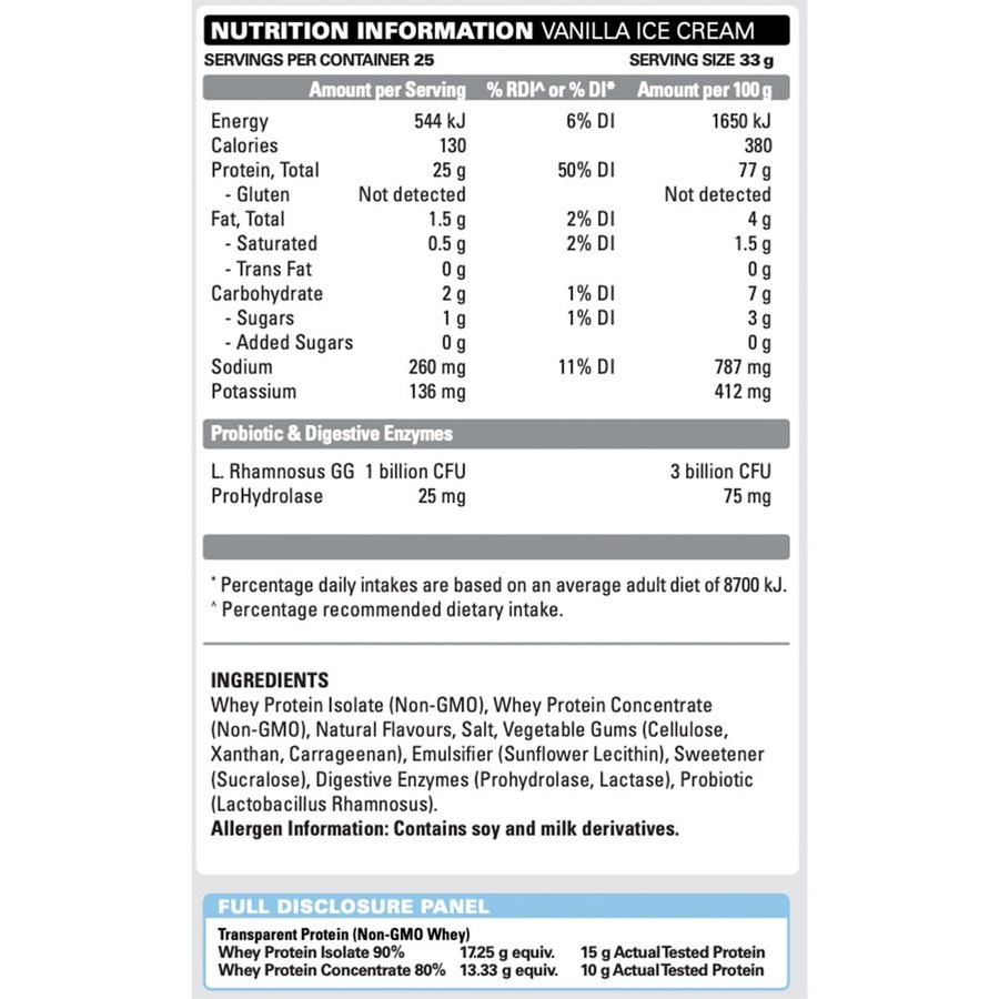 EHPLabs Oxywhey Lean Wellness Protein Powder Vanilla 825g