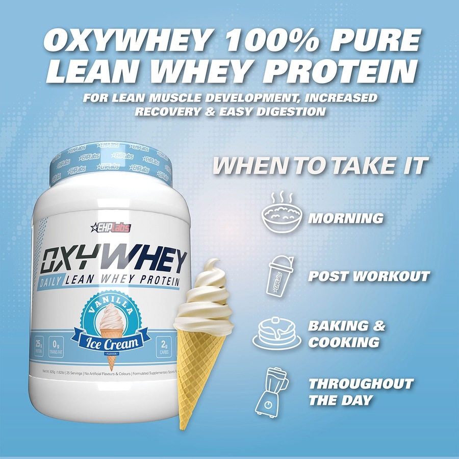 EHPLabs Oxywhey Lean Wellness Protein Powder Vanilla 825g