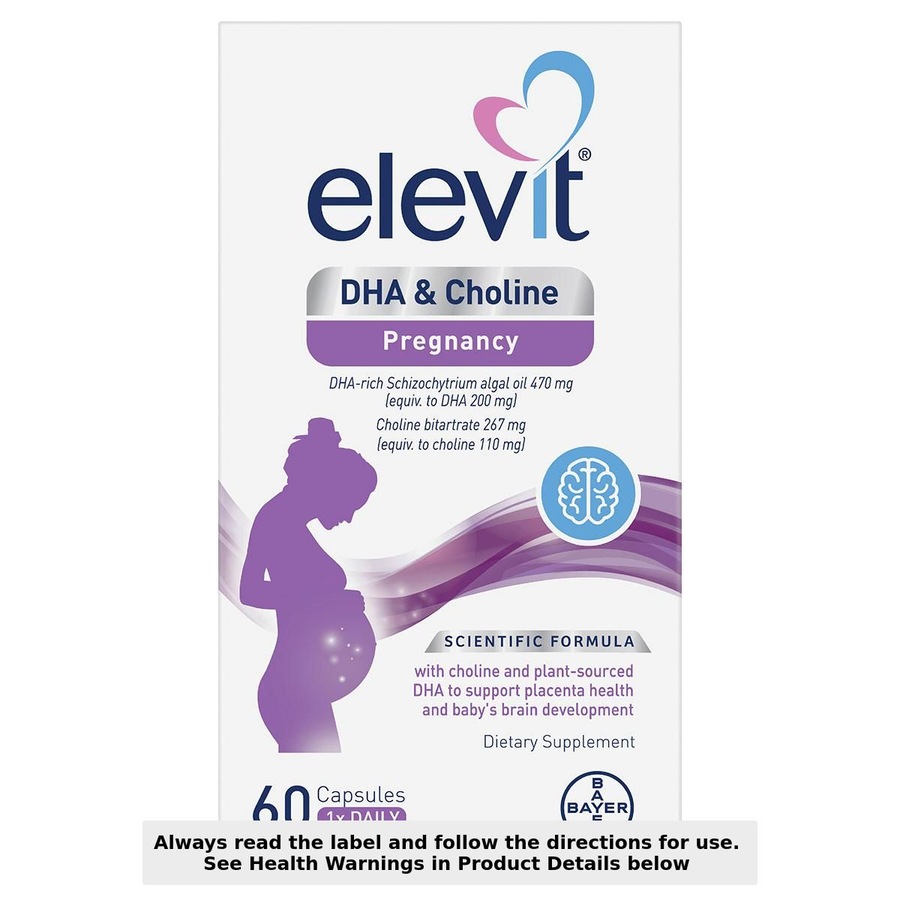 Elevit DHA + Choline for Pregnancy 60 Capsules