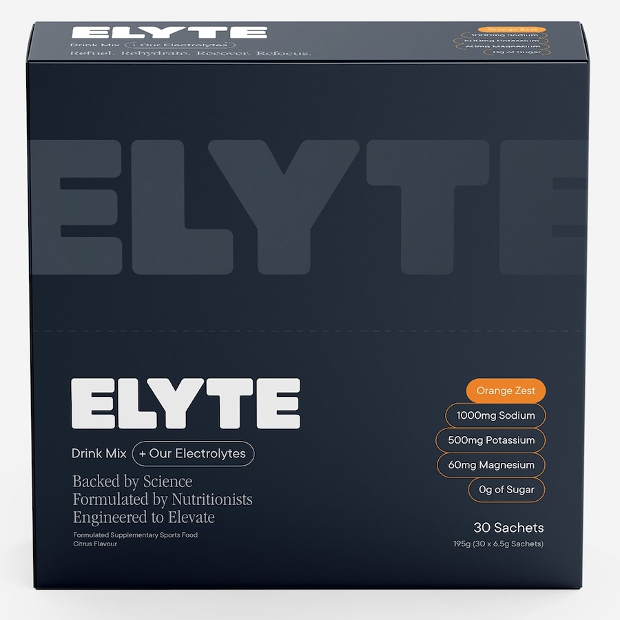 Elyte Hydration Powder Electrolyte Drink Orange 30 Pack