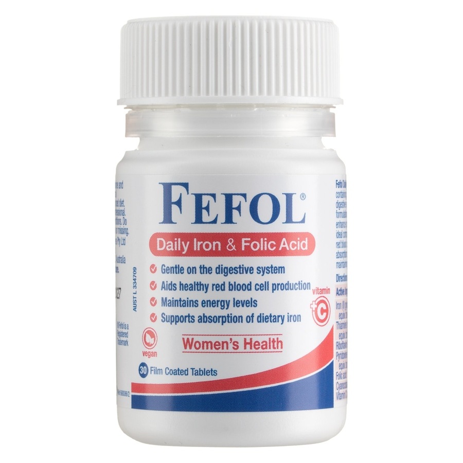 Buy Fefol Daily Iron & Folic Acid 30 Tablets - Everyday Rewards Shop