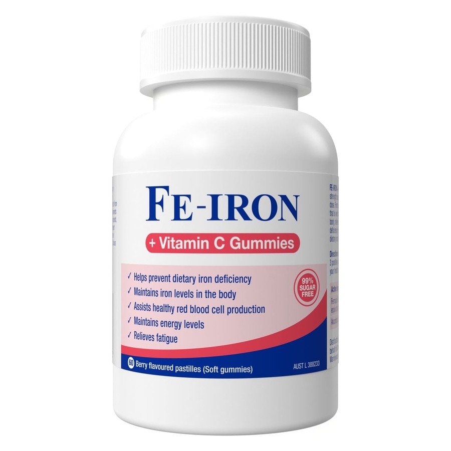 Buy Fefol Fe-Iron + Vitamin C Gummies 60 Pack - Everyday Rewards Shop