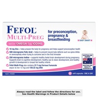 Fefol Multi-Preg with Omega-3 & Iodine 60 Capsules