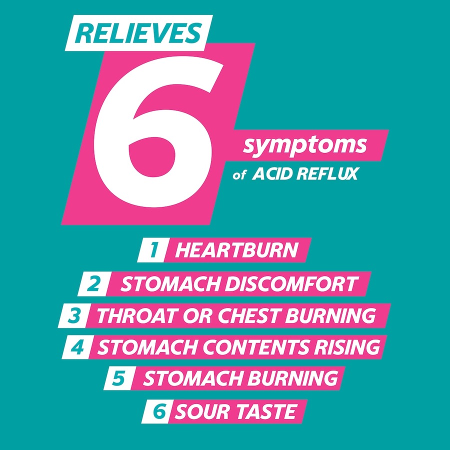 Gaviscon Dual Action Mixed Berry Chewable Tablets 48 Pack