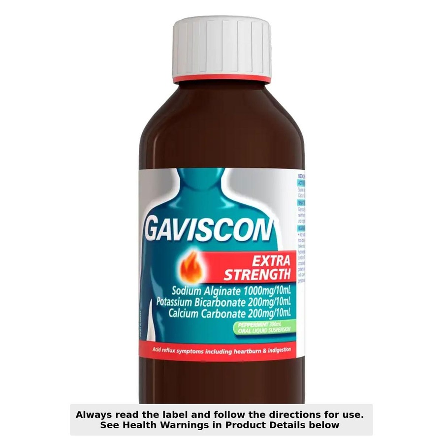 Gaviscon Extra Strength Heartburn & Indigestion Peppermint Liquid 300ml