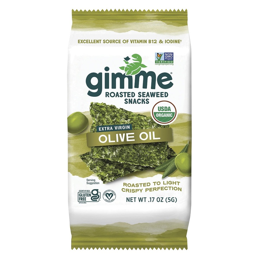 Gimme Roasted Seaweed Snacks Grab & Go Olive Oil 6x5g