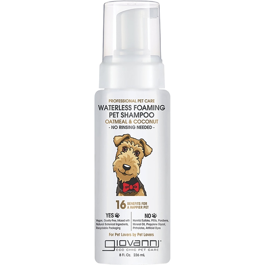 Giovanni Waterless Foaming Pet Shampoo Oatmeal & Coconut 236ml