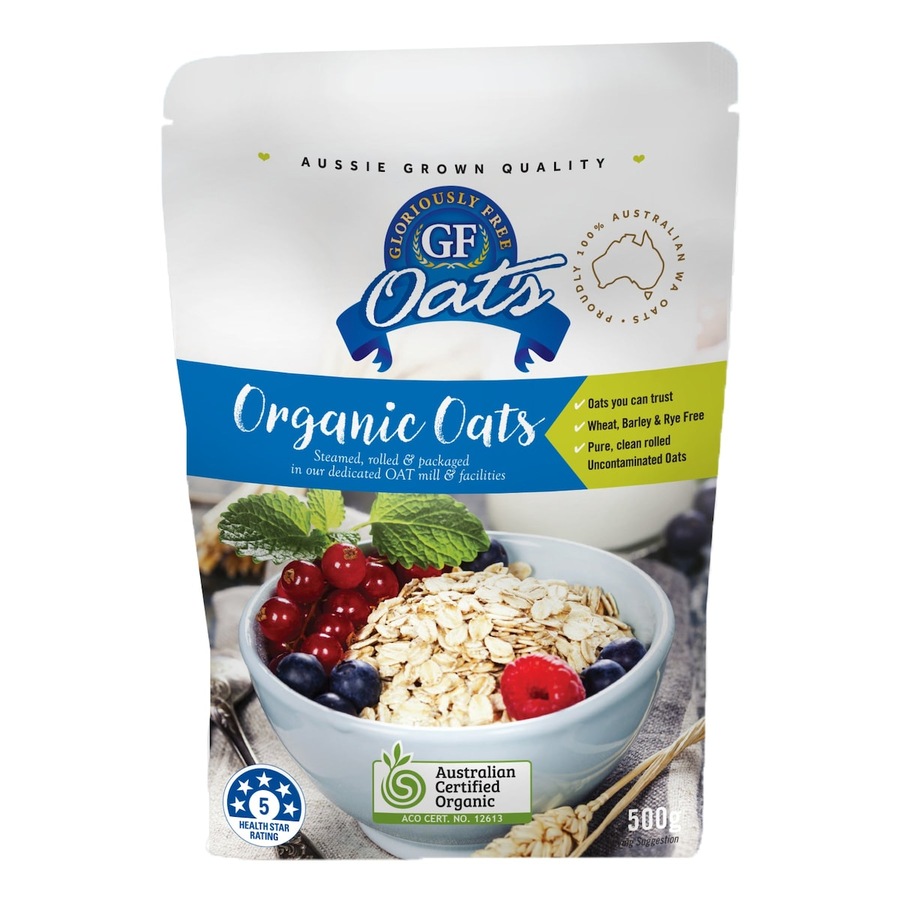 Gloriously Free Uncontaminated Organic Oats 500g