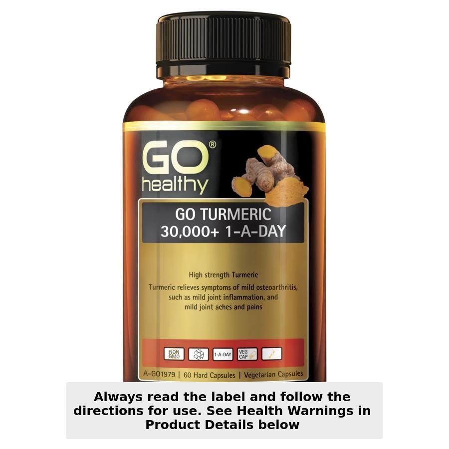 GO Healthy 1-A-Day Turmeric 30000+ 60 Capsules