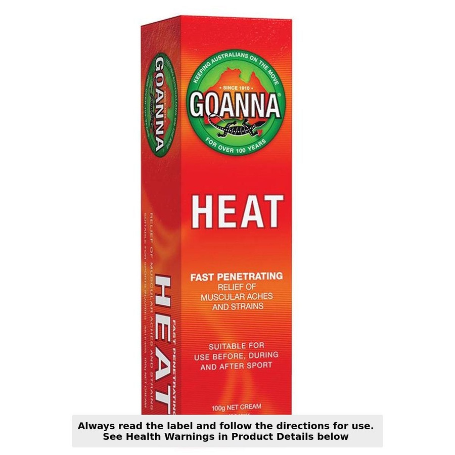 Goanna Heat Muscular Aches & Pains Relief Cream 100g
