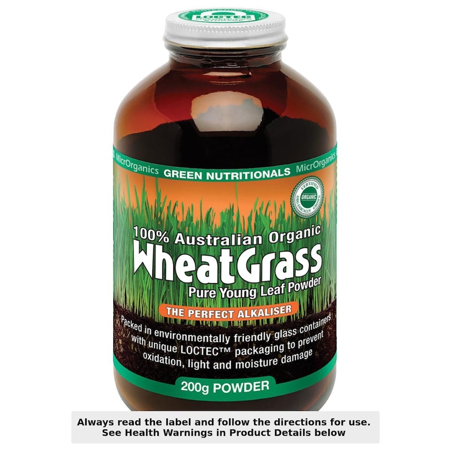 Green Nutritionals Australian 100% Organic Wheatgrass Powder 200g