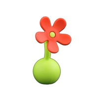 Haakaa Silicone Breast Pump Flower Stopper Orange