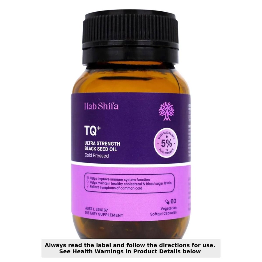 Hab Shifa TQ+ Ultra Strength Black Seed Oil 60 capsules