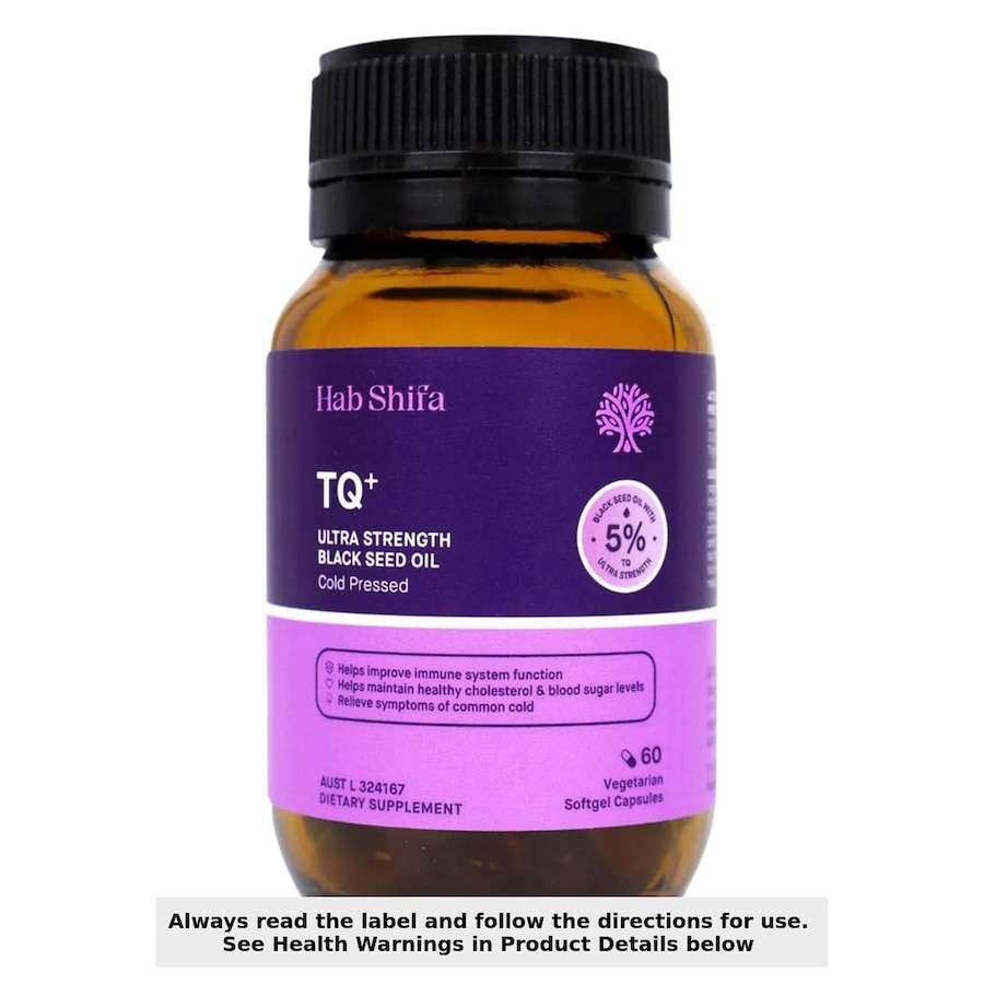 Hab Shifa TQ+ Ultra Strength Black Seed Oil 60 capsules