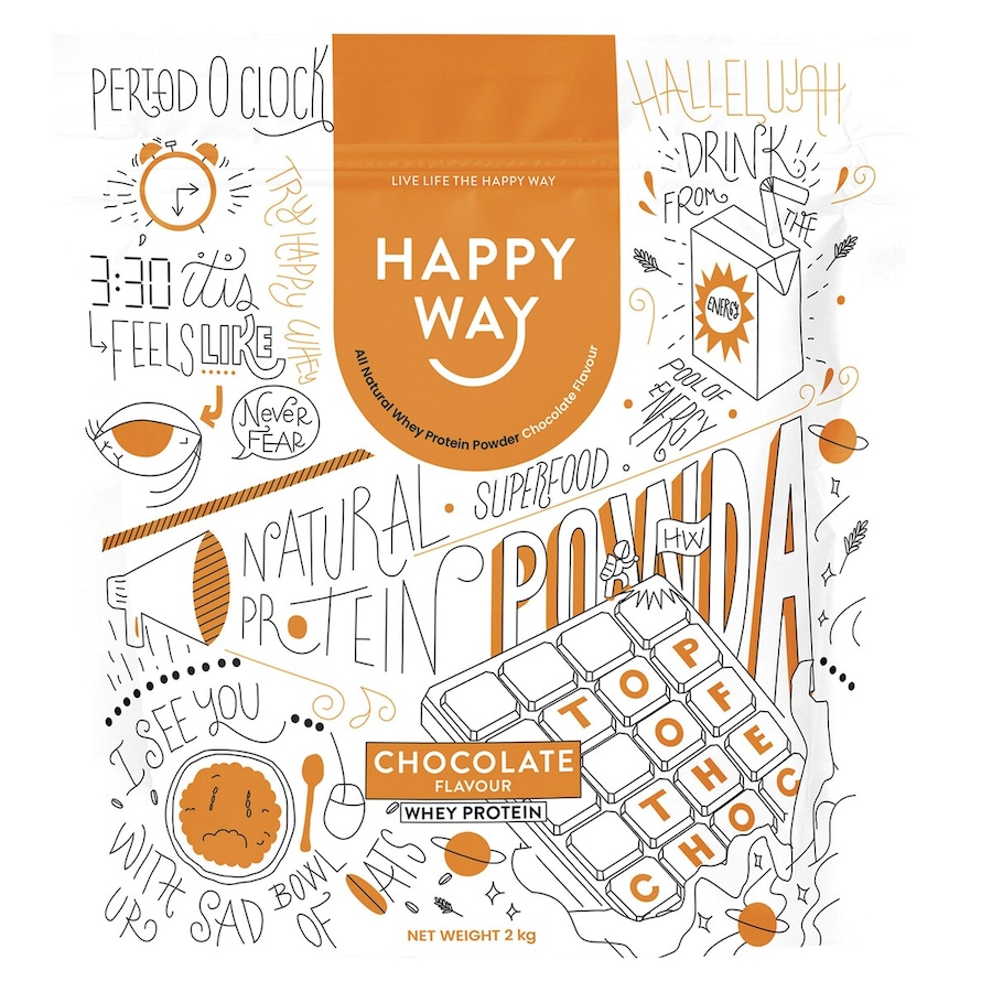 Happy Way Whey Protein Powder Chocolate 2kg