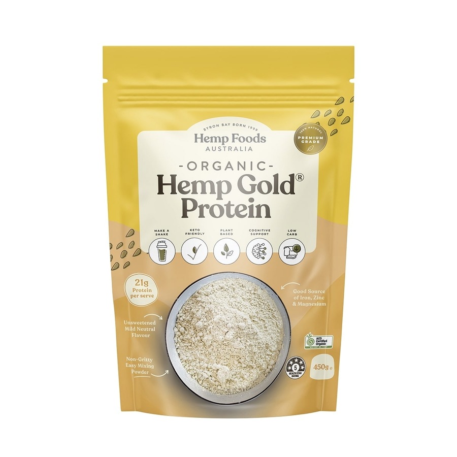 Hemp Foods Australia Organic Hemp Gold Protein 450g