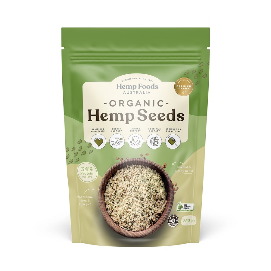 Hemp Foods Australia Organic Hulled Hemp Seeds 250g