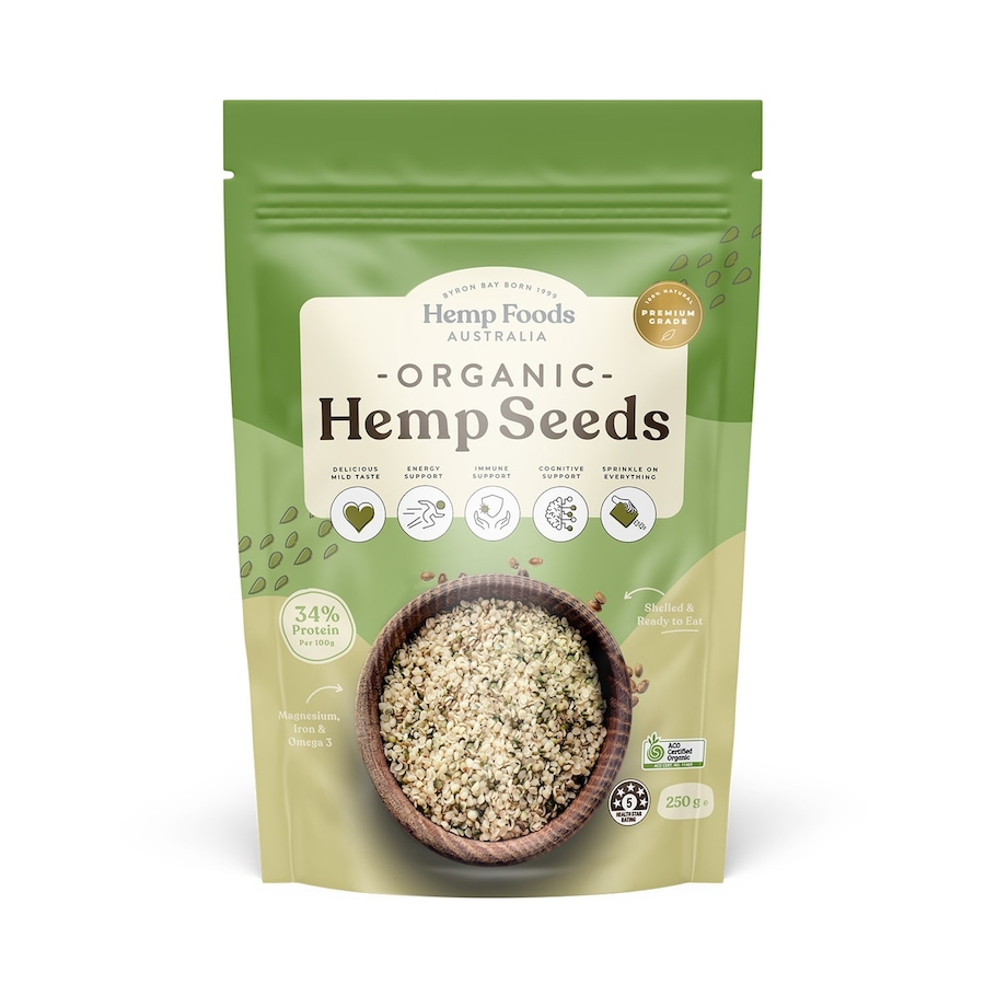 Hemp Foods Australia Organic Hulled Hemp Seeds 250g