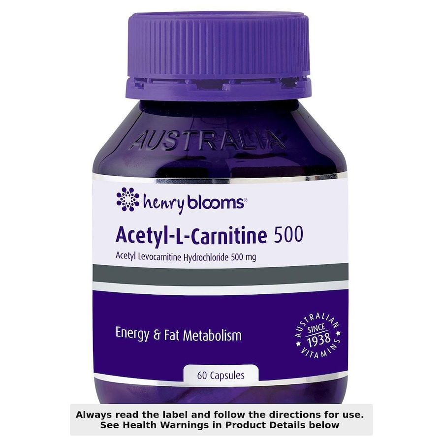 Henry Blooms Acetyl L-Carnitine 500 60 Capsules
