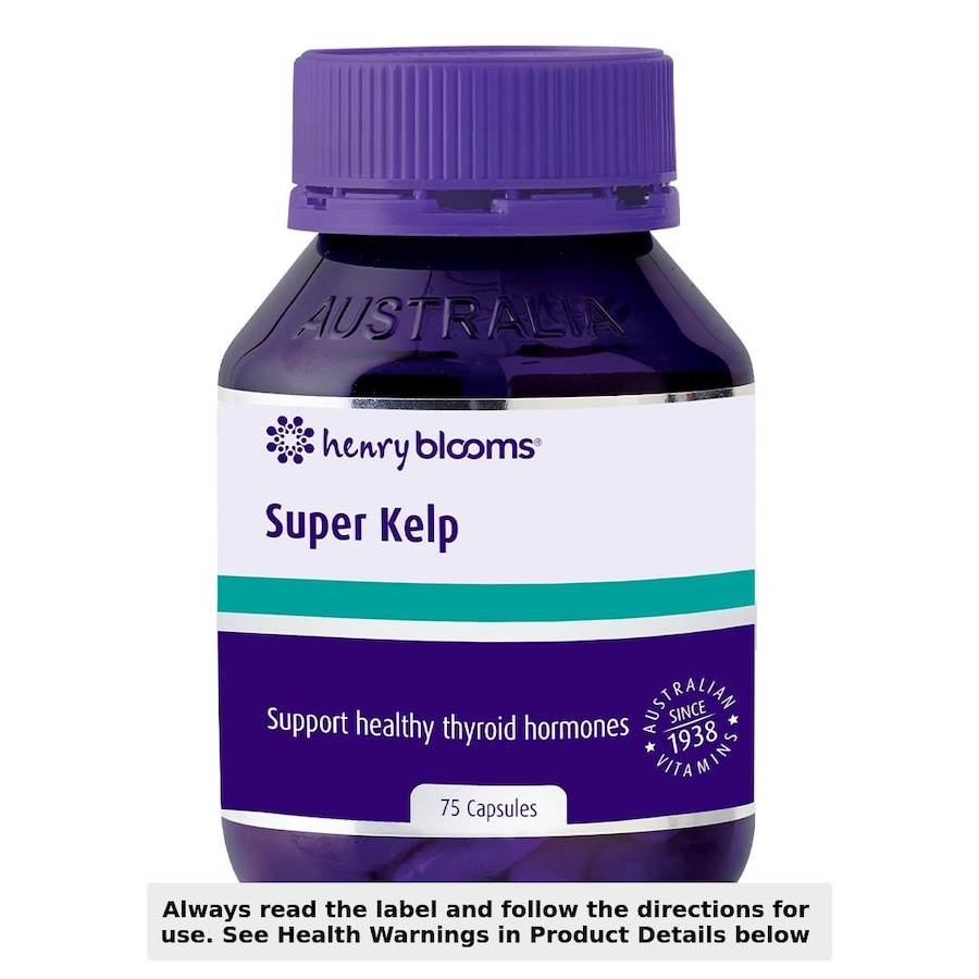 Henry Blooms Super Kelp 75 Vege Capsules