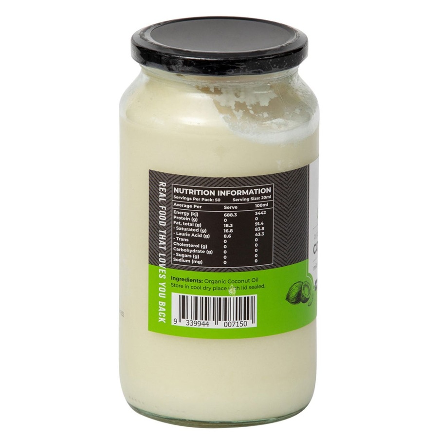 Honest to Goodness Organic Coconut Oil Purified & Deodorised 1 Litre