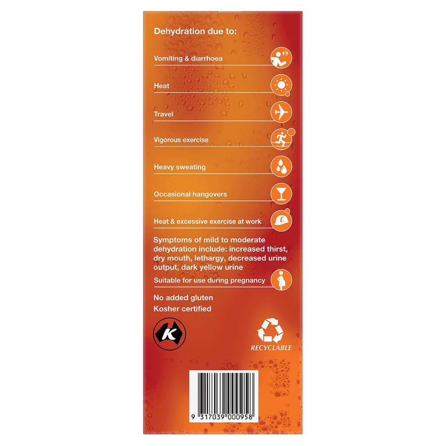 Hydralyte Electrolyte Ice Blocks Orange 16 Pack