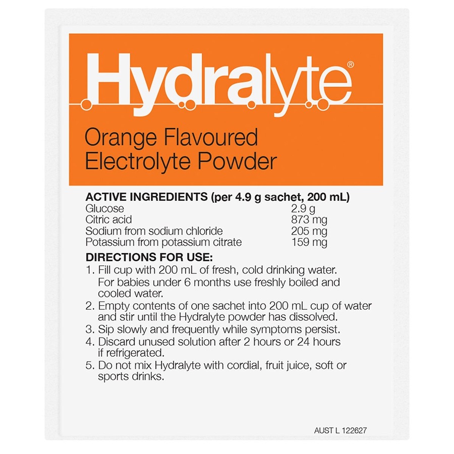 Hydralyte Electrolyte Powder Fruity Bliss Multi-Flavour 24 x 4.9g Sachets