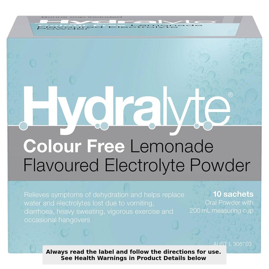 Hydralyte Electrolyte Powder Lemonade 10 Sachets