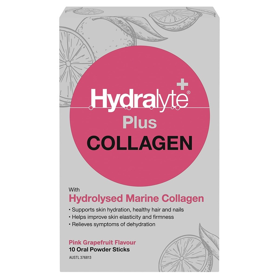 Hydralyte Plus Collagen Powder Sticks 10 Pack
