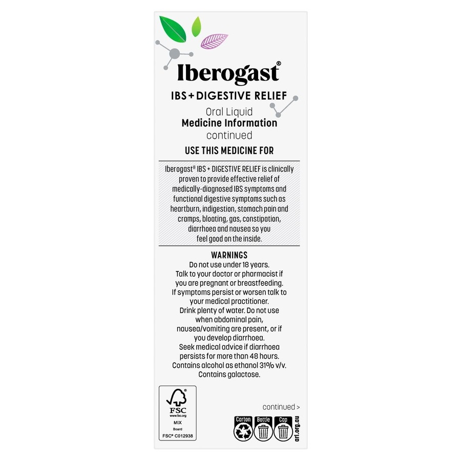 Iberogast IBS + Digestive Relief Oral Liquid 100ml