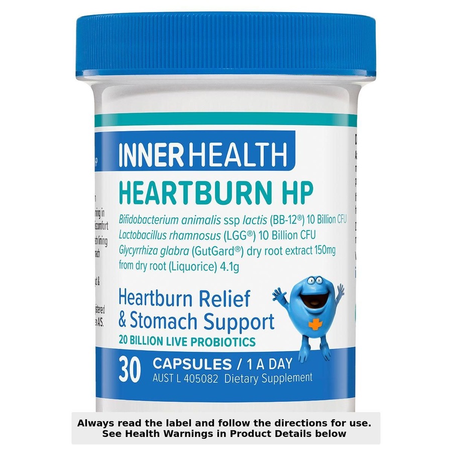 Inner Health Heartburn HP Probiotic 30 Capsules