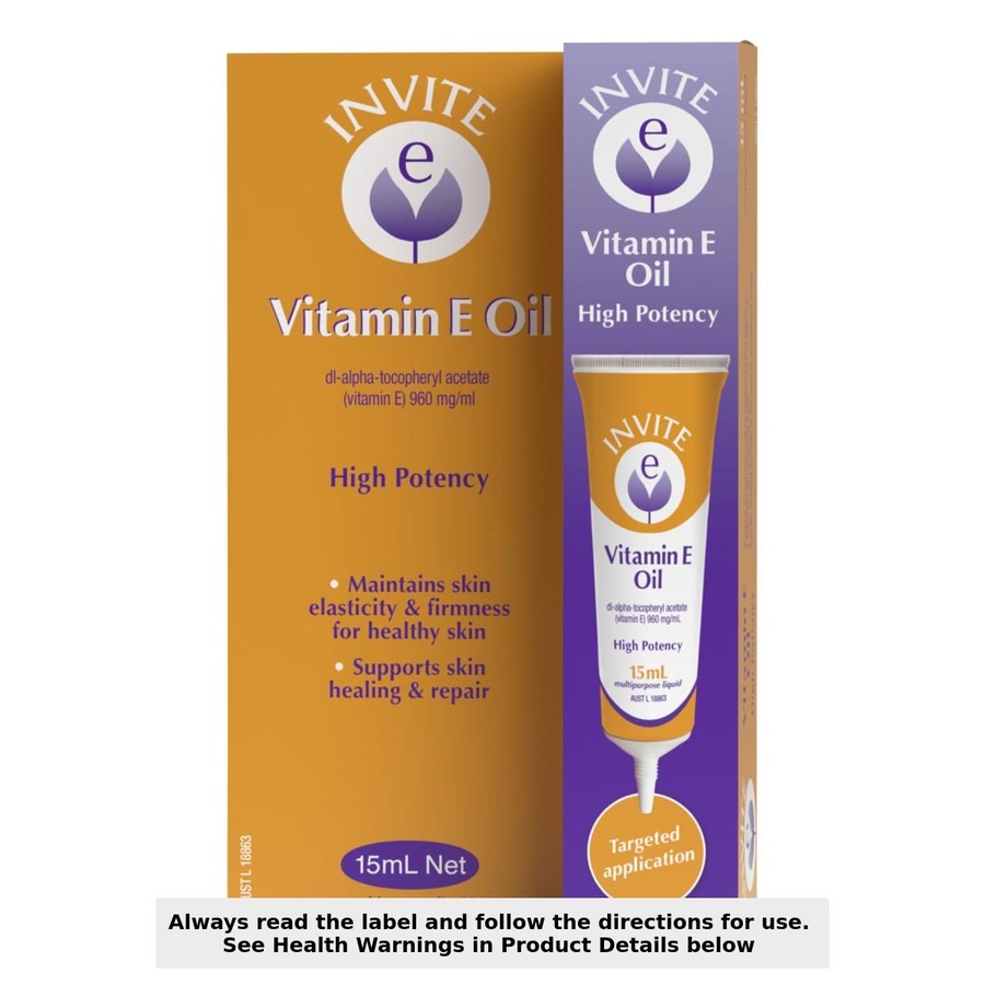 Invite E Vitamin E Oil Tube 15ml