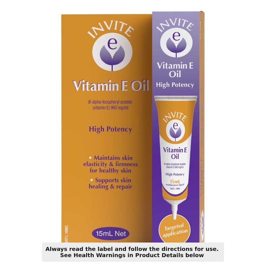Invite E Vitamin E Oil Tube 15ml