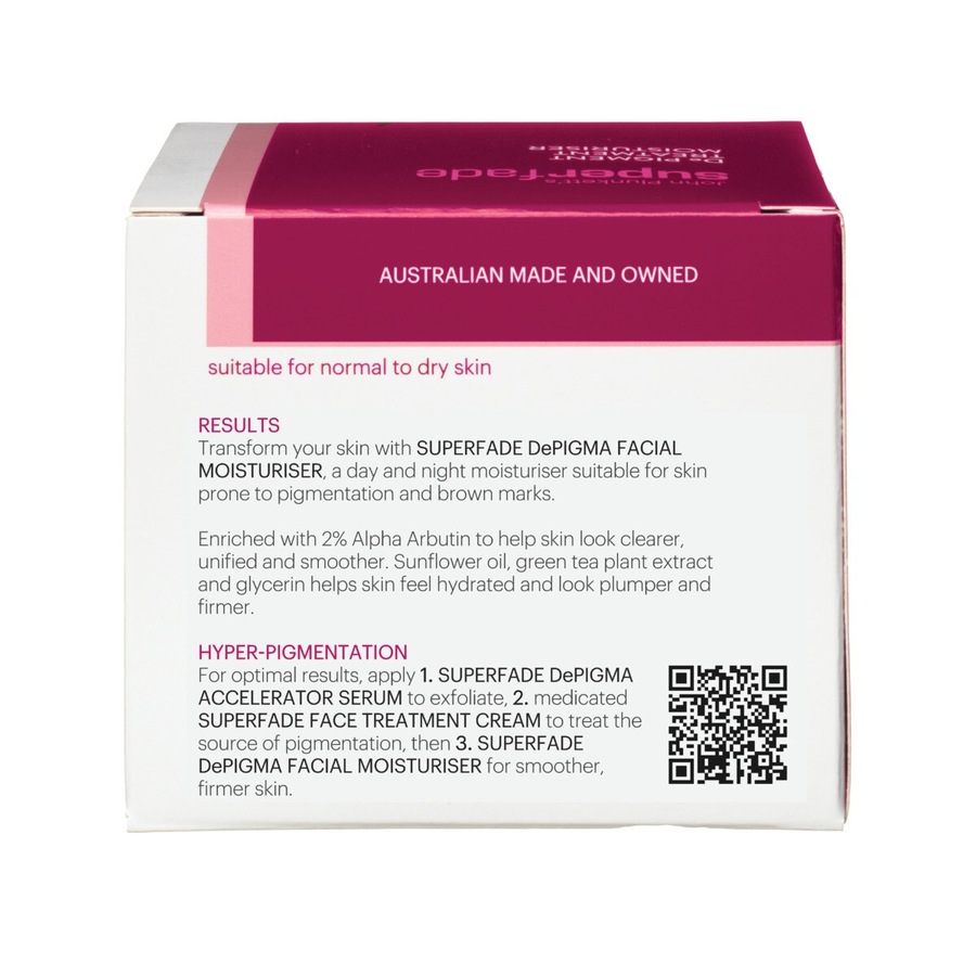 John Plunketts SuperFade De Pigment Moisturiser 50g