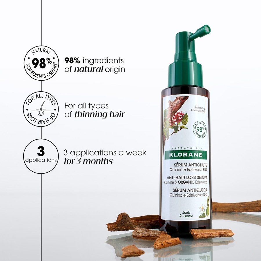 Klorane Hair Strengthening Serum with Quinine & Organic Edelweiss 100ml