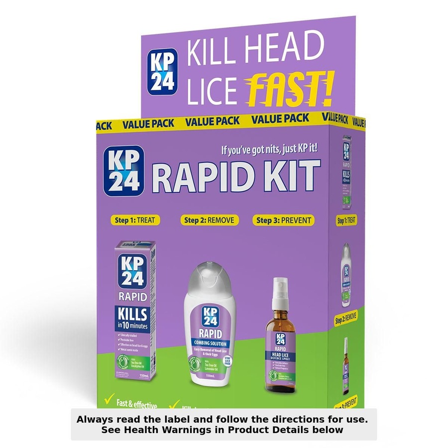 KP24 Rapid Head Lice Treatment Kit