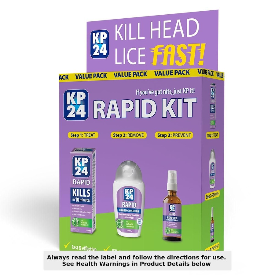 KP24 Rapid Head Lice Treatment Kit