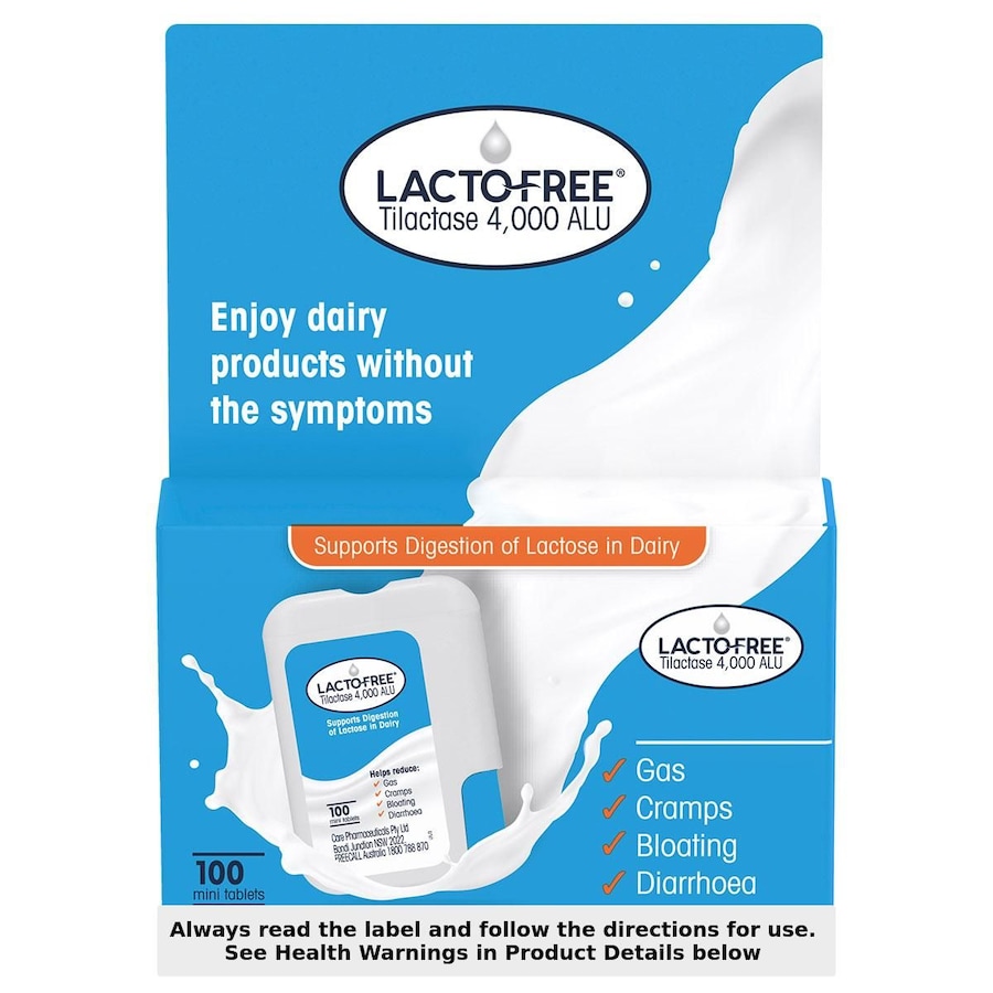 Lacto-Free Tilactase 4000 - 100 Tablets