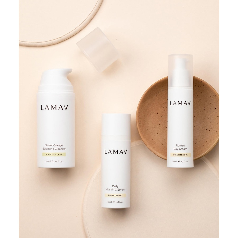 LAMAV Organic Skincare Essentials Brightening 3 Pack