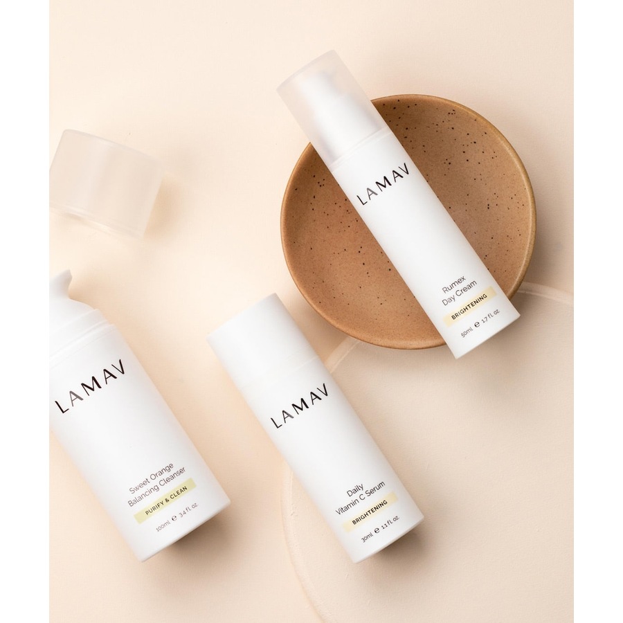 LAMAV Organic Skincare Essentials Brightening 3 Pack