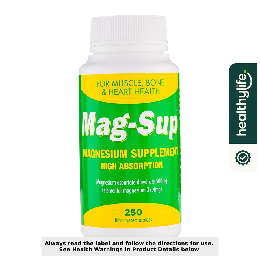 Buy Mag-Sup Magnesium Supplement 500mg 250 Tablets - Everyday Rewards Shop