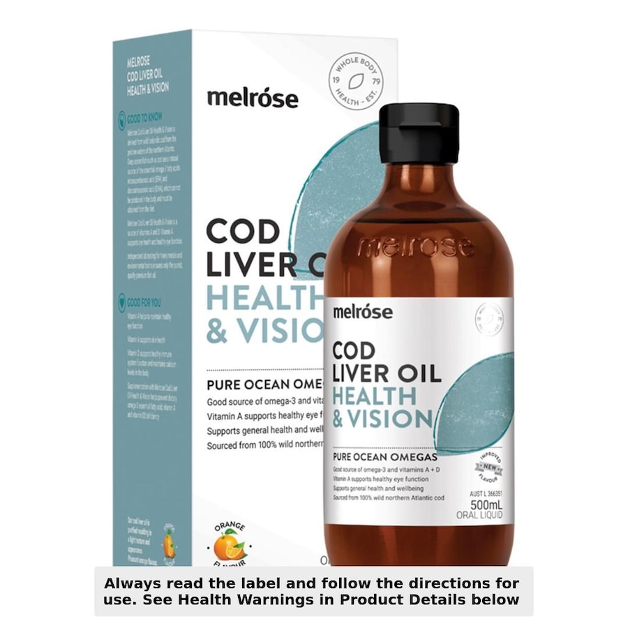 Melrose Cod Liver Oil Health & Vision 500ml