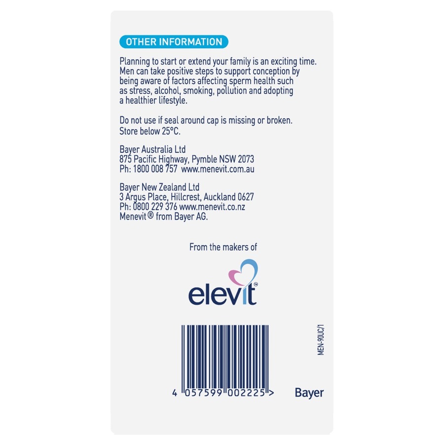 Menevit Pre Conception Sperm Health 90 Capsules