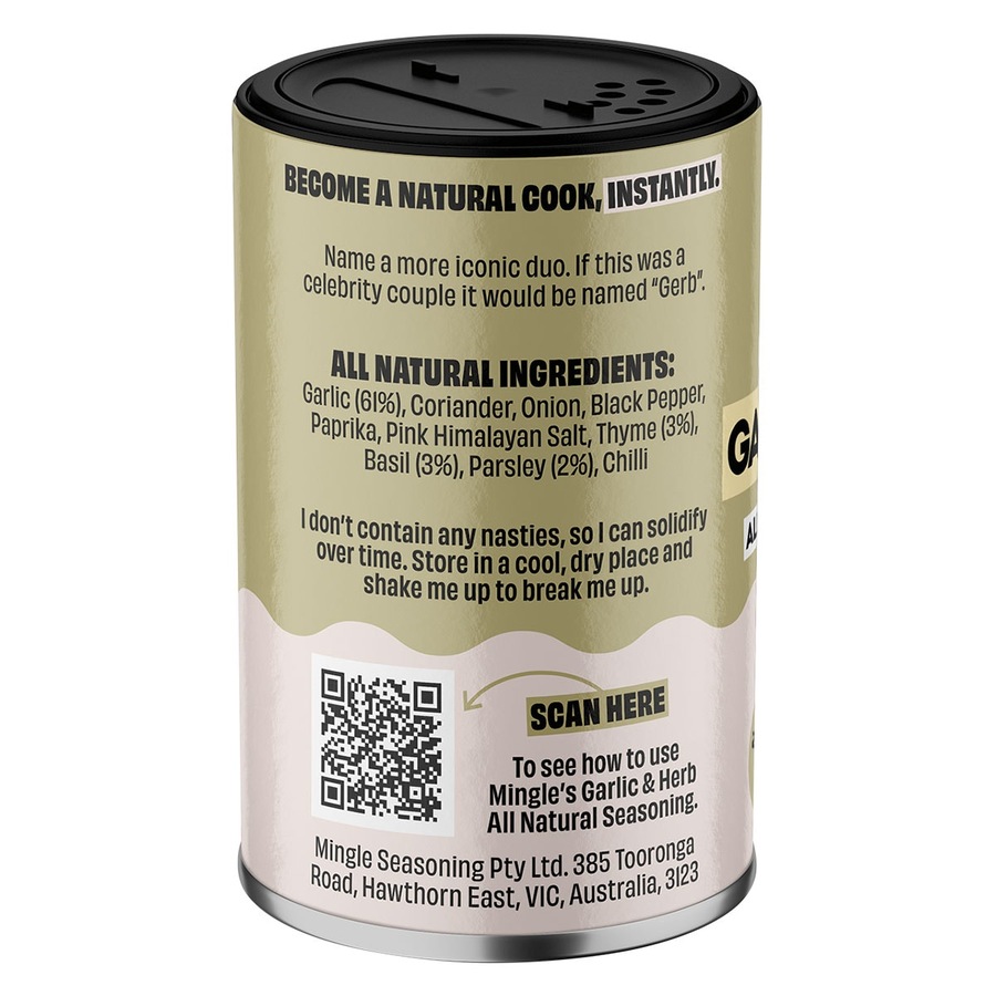 Mingle Garlic & Herb All Natural Seasoning 50g