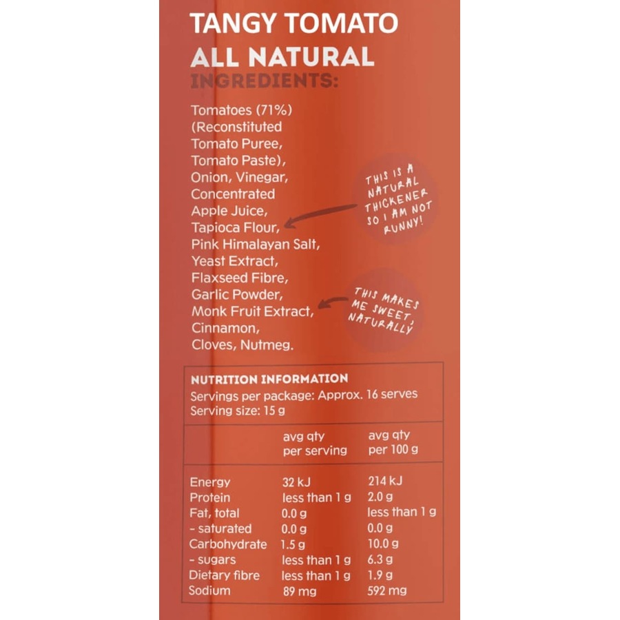 Mingle Your Main Squeeze Sauce Tomato 250g